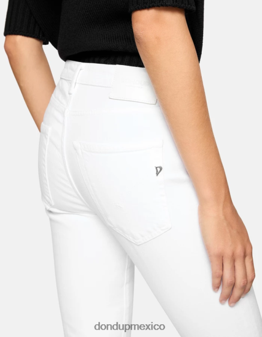 blanco DONDUP mujer Vaqueros bootcut súper ajustados Mandy en denim bull elástico vestir D0VXD16