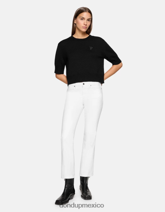 blanco DONDUP mujer Vaqueros bootcut súper ajustados Mandy en denim bull elástico vestir D0VXD16