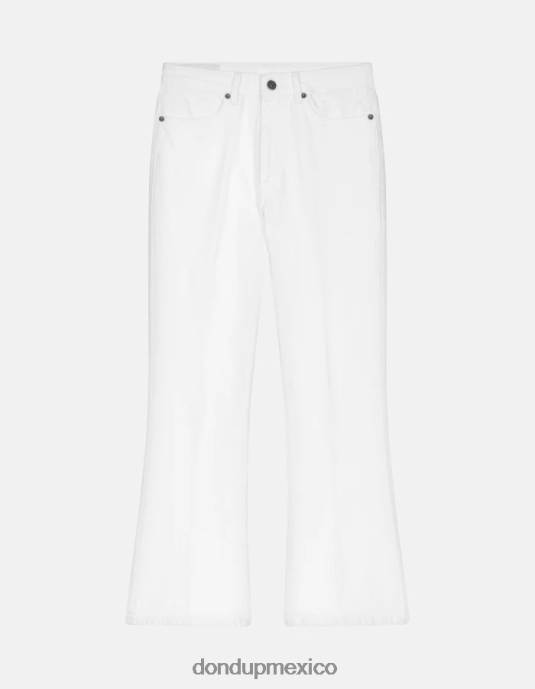 blanco DONDUP mujer Vaqueros bootcut súper ajustados Mandy en denim bull elástico vestir D0VXD16