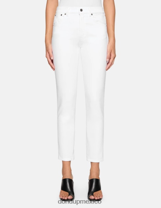 blanco DONDUP mujer Vaqueros slim fit Daila en denim elástico Bull vestir D0VXD2