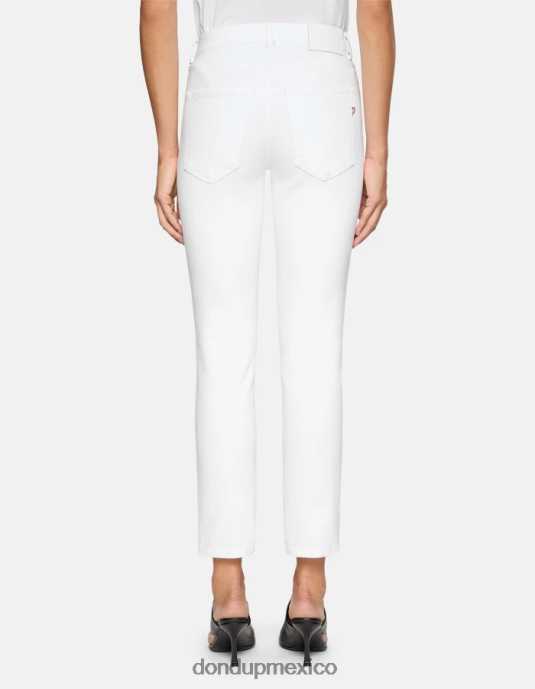 blanco DONDUP mujer Vaqueros slim fit Daila en denim elástico Bull vestir D0VXD2