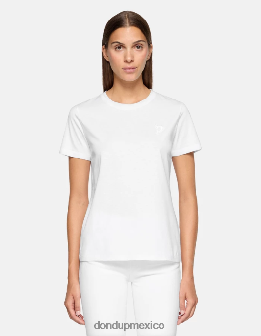 blanco DONDUP mujer camiseta de punto regular fit vestir D0VXD412