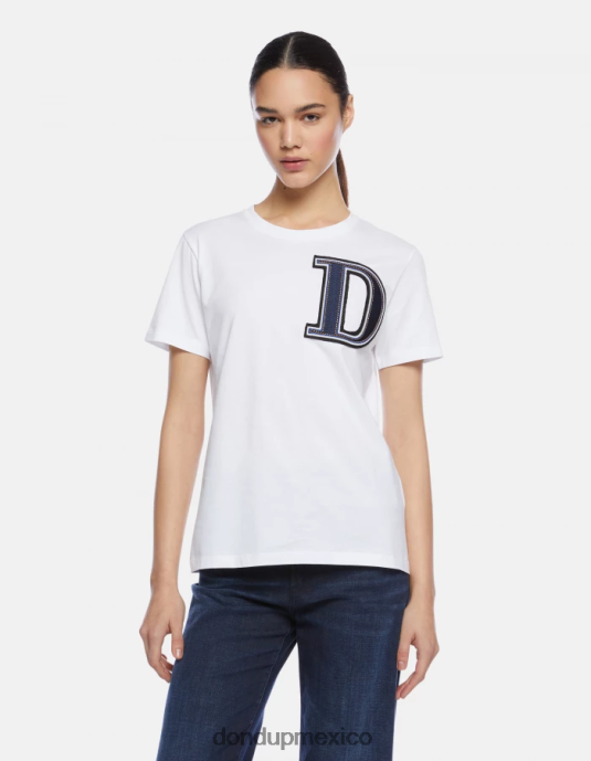 blanco DONDUP mujer camiseta de punto regular fit vestir D0VXD417