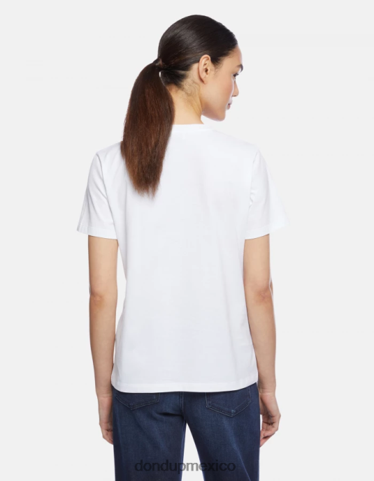 blanco DONDUP mujer camiseta de punto regular fit vestir D0VXD417