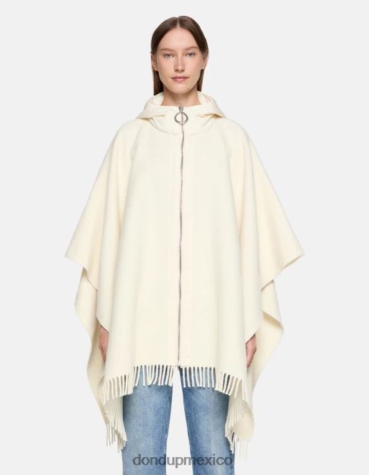 blanco DONDUP mujer capa de lana y nailon accesorios D0VXD472