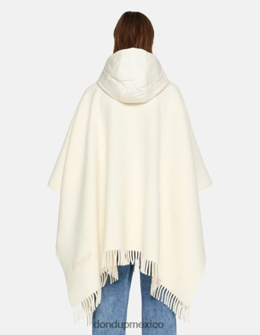 blanco DONDUP mujer capa de lana y nailon accesorios D0VXD472