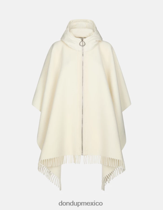 blanco DONDUP mujer capa de lana y nailon accesorios D0VXD472