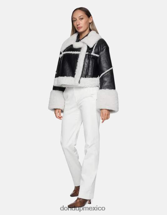 blanco DONDUP mujer pantalones patty regular fit de algodón vestir D0VXD150