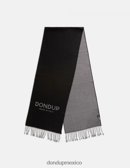 blanco negro DONDUP hombres bufanda de lana accesorios D0VXD1008