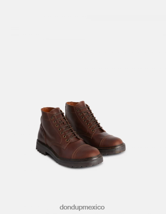 bruciato DONDUP hombres botas militares de piel de becerro calzado D0VXD974