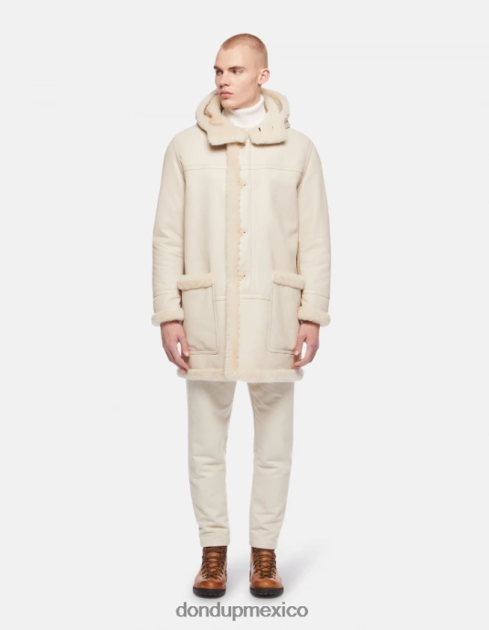 burro DONDUP hombres parka de borrego con botonadura sencilla vestir D0VXD920