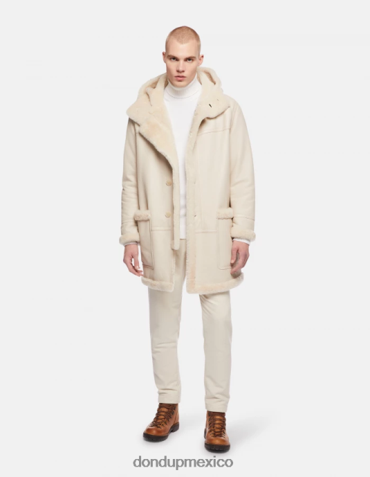 burro DONDUP hombres parka de borrego con botonadura sencilla vestir D0VXD920