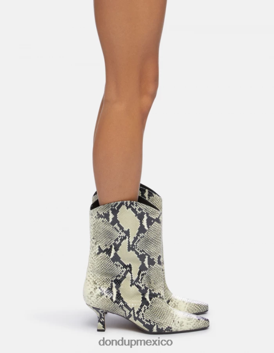 burro DONDUP mujer botas de piel con efecto estampado de pitón calzado D0VXD466
