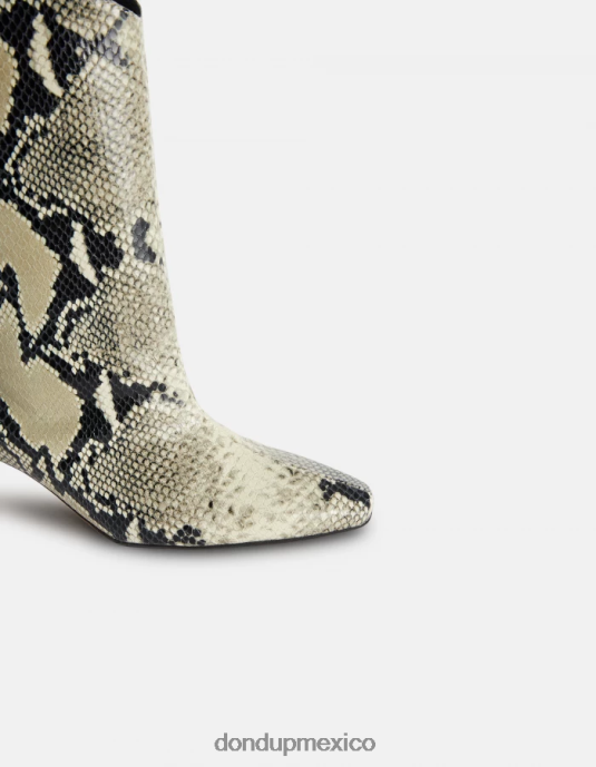 burro DONDUP mujer botas de piel con efecto estampado de pitón calzado D0VXD466