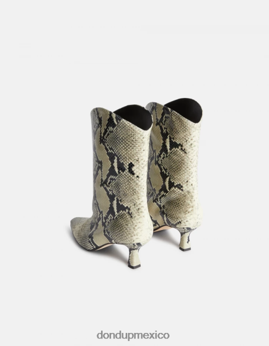 burro DONDUP mujer botas de piel con efecto estampado de pitón calzado D0VXD466