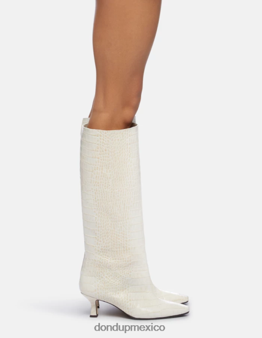 burro DONDUP mujer botas de piel efecto cocodrilo calzado D0VXD468