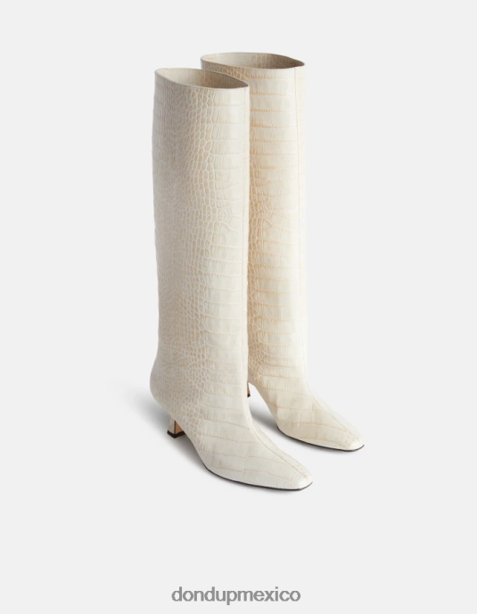 burro DONDUP mujer botas de piel efecto cocodrilo calzado D0VXD468