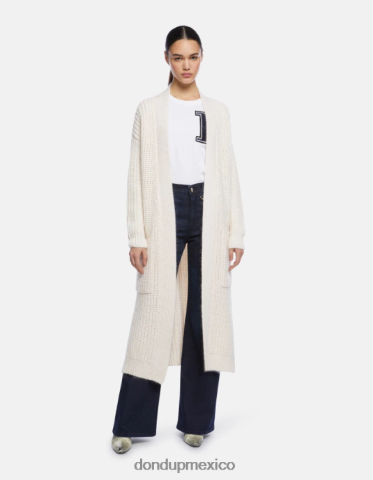 burro DONDUP mujer cárdigan regular fit de lana vestir D0VXD323