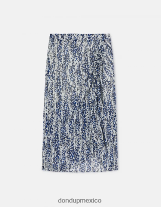 burro DONDUP mujer falda midi de georgette vestir D0VXD401