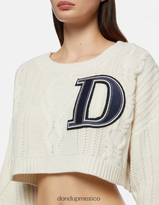 burro DONDUP mujer jersey de lana con cuello redondo vestir D0VXD326