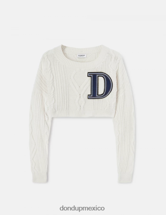 burro DONDUP mujer jersey de lana con cuello redondo vestir D0VXD326