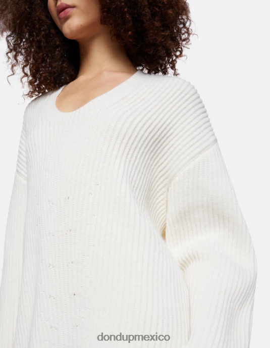 burro DONDUP mujer jersey de lana con cuello redondo vestir D0VXD335