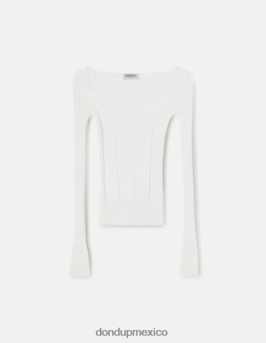 burro DONDUP mujer jersey de viscosa con cuello redondo vestir D0VXD300