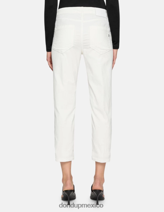 burro DONDUP mujer pantalones holgados de terciopelo koons vestir D0VXD71