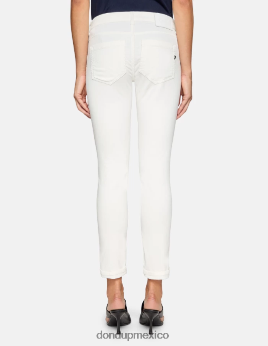 burro DONDUP mujer pantalones monroe ajustados de terciopelo vestir D0VXD11