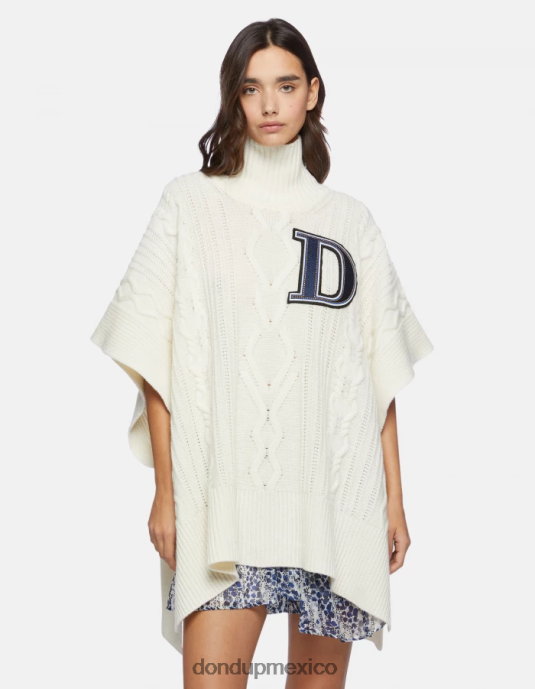 burro DONDUP mujer poncho de lana de gran tamaño vestir D0VXD328