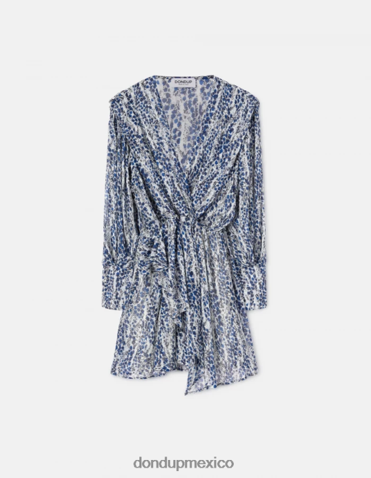 burro DONDUP mujer vestido corto de georgette vestir D0VXD289