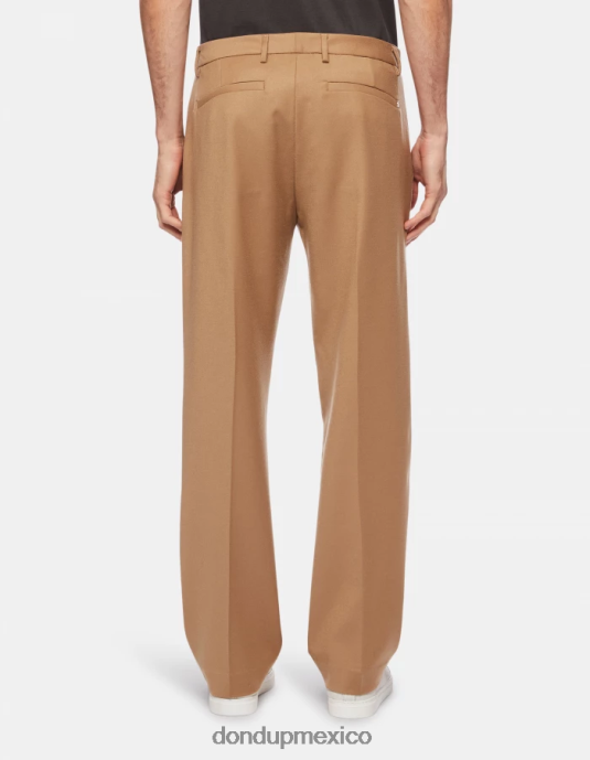 camello DONDUP hombres pantalones louis holgados de franela vestir D0VXD681