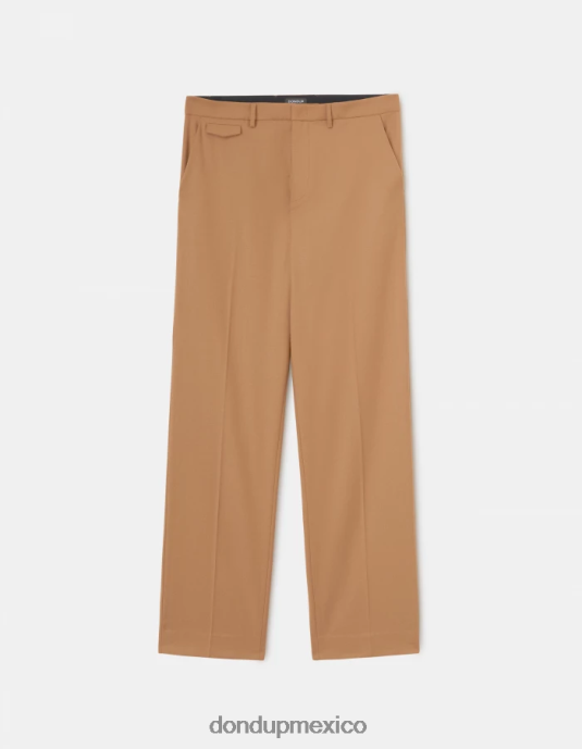 camello DONDUP hombres pantalones louis holgados de franela vestir D0VXD681