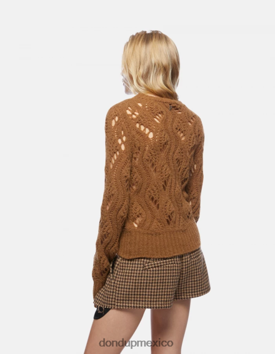 canela DONDUP mujer jersey de lana con cuello redondo vestir D0VXD320