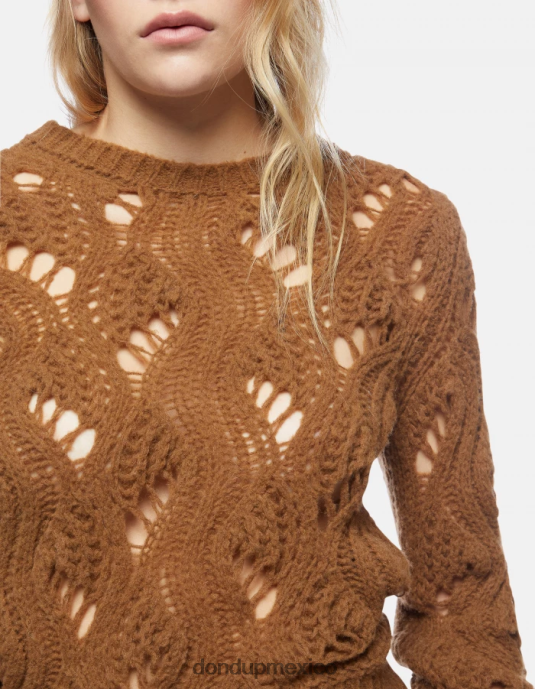 canela DONDUP mujer jersey de lana con cuello redondo vestir D0VXD320