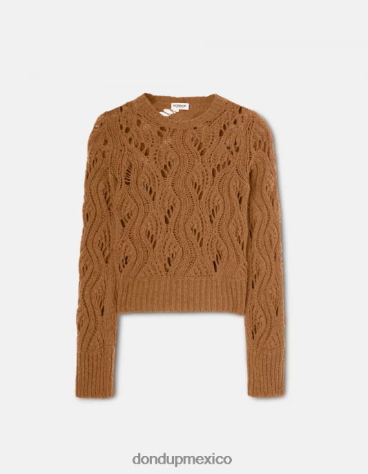 canela DONDUP mujer jersey de lana con cuello redondo vestir D0VXD320