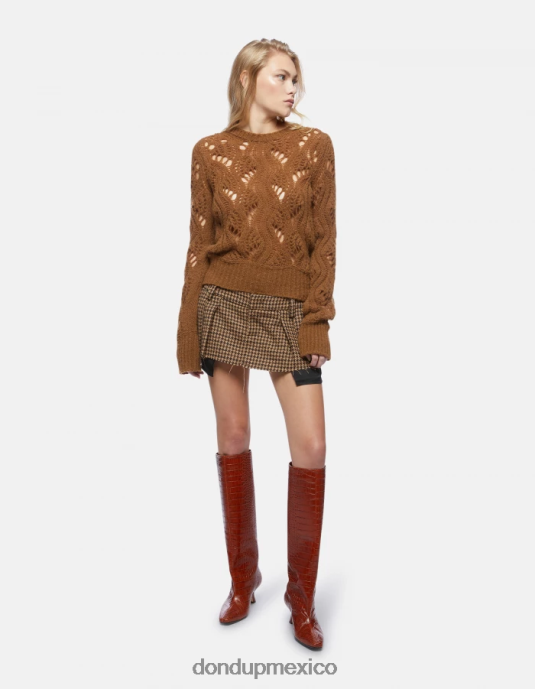 canela DONDUP mujer jersey de lana con cuello redondo vestir D0VXD320