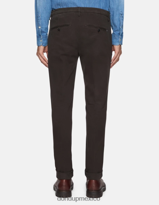 castoro DONDUP hombres pantalones gaubert slim fit de algodón con pinzas vestir D0VXD724