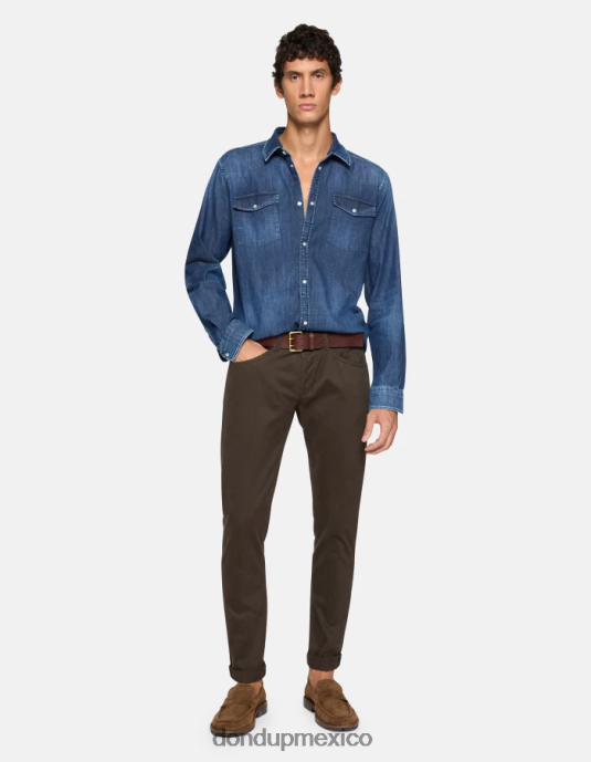 castoro DONDUP hombres pantalones pitillo de algodón george vestir D0VXD646