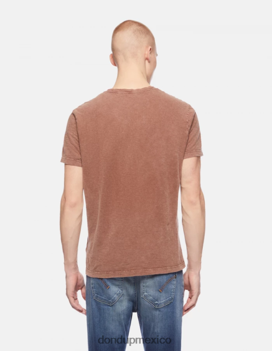 ciocolato DONDUP hombres camiseta de punto regular fit vestir D0VXD798