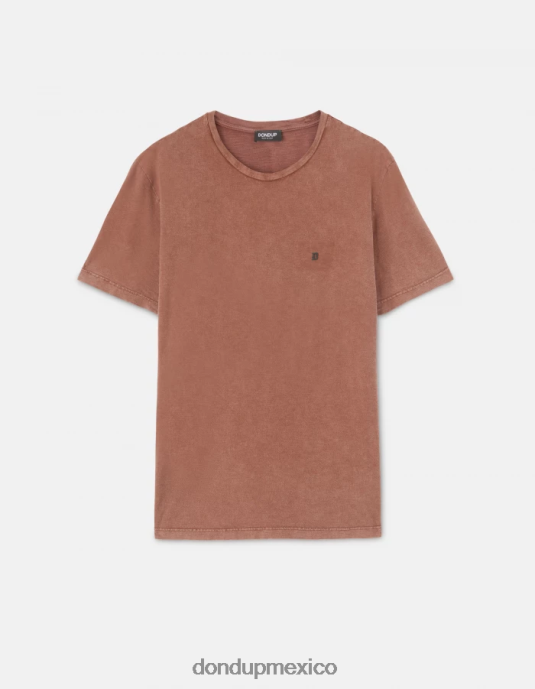 ciocolato DONDUP hombres camiseta de punto regular fit vestir D0VXD798