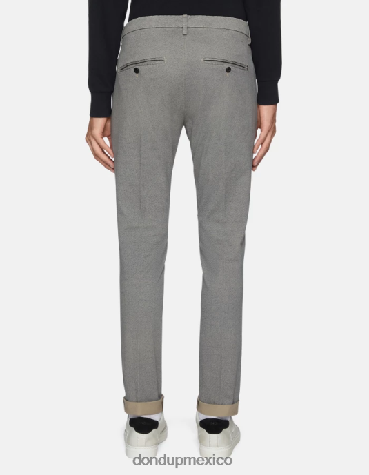 corteccia DONDUP hombres pantalones gaubert slim fit de algodón estampado vestir D0VXD782