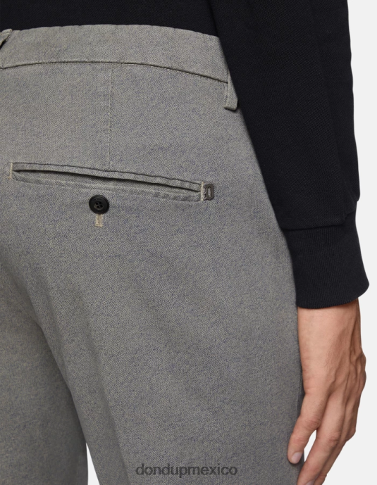 corteccia DONDUP hombres pantalones gaubert slim fit de algodón estampado vestir D0VXD782