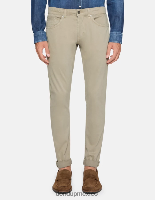 corteccia DONDUP hombres pantalones pitillo de algodón george vestir D0VXD645