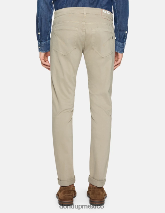corteccia DONDUP hombres pantalones pitillo de algodón george vestir D0VXD645