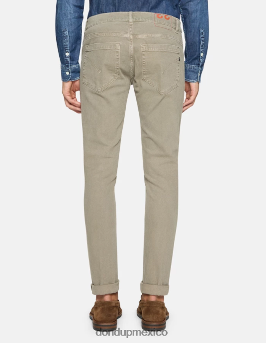 corteccia DONDUP hombres pantalones pitillo de algodón george vestir D0VXD649