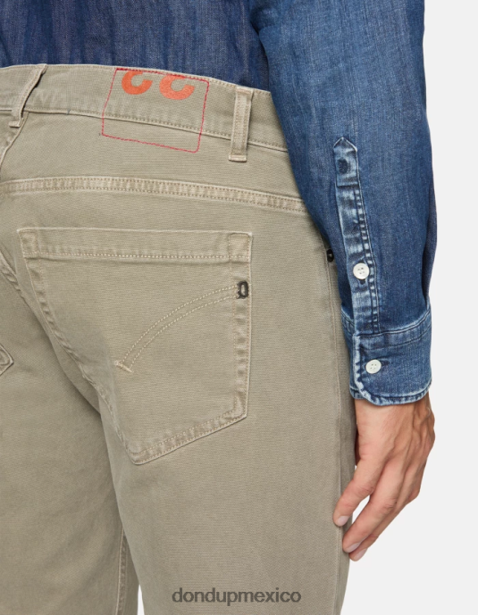 corteccia DONDUP hombres pantalones pitillo de algodón george vestir D0VXD649