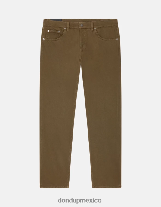 ejercito verde DONDUP hombres Vaqueros Icon regular fit en denim bull elástico vestir D0VXD583