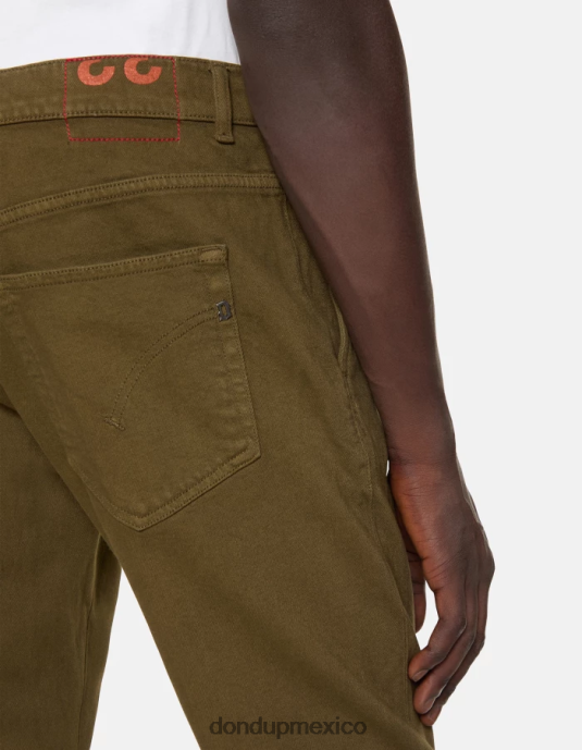 ejercito verde DONDUP hombres Vaqueros paul carrot fit en denim bull elástico vestir D0VXD626
