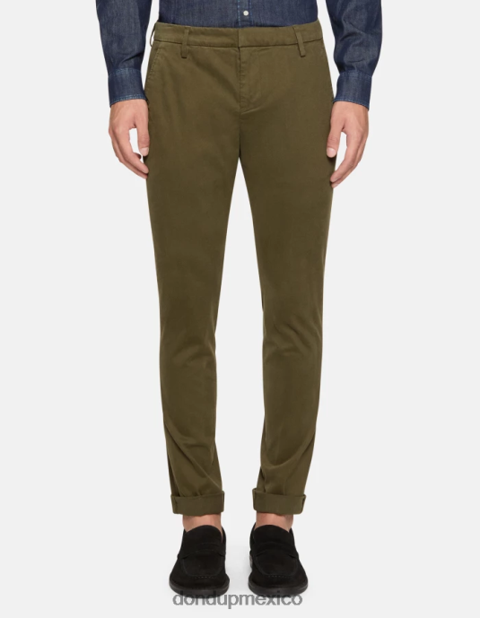 ejercito verde DONDUP hombres pantalones gaubert slim de algodón vestir D0VXD683